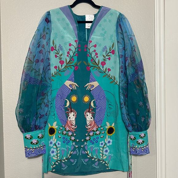 Limerick By Abirr N' Nanki, Statement Sleeve Dress, Fantasy, Tarot, size XL NWT - Picture 3 of 12